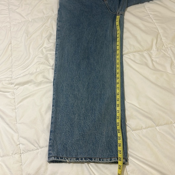 Zara Wide Leg, Medium Wash Jeans. Size 4. 100% Cotton. New W/O Tags - Picture 7 of 8